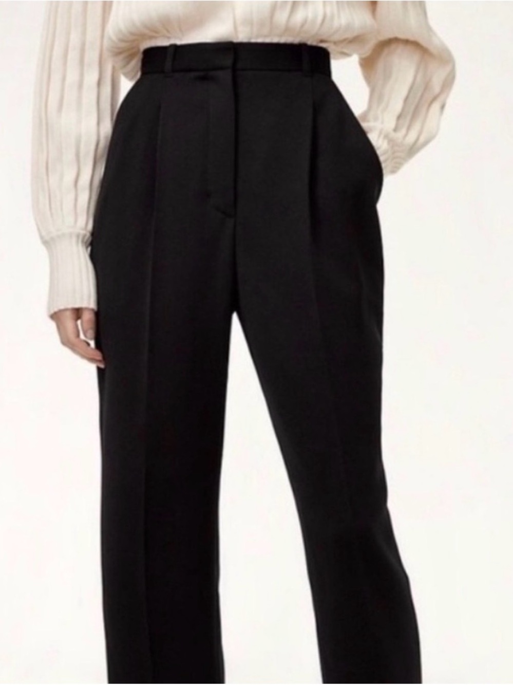 Wilfred Black High-Waist Tailored Essie Trousers